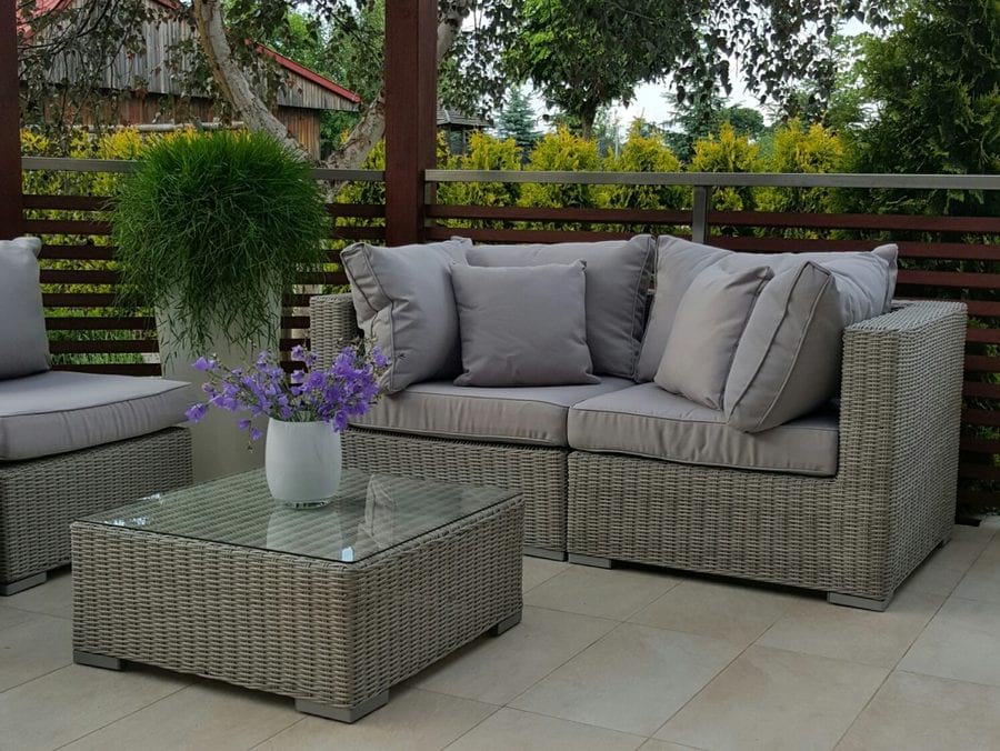 Sofa technorattanowa Ligurito Off-White