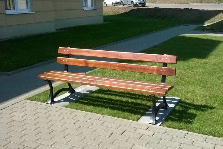 Ławka żeliwna z oparciem 150cm - F150M