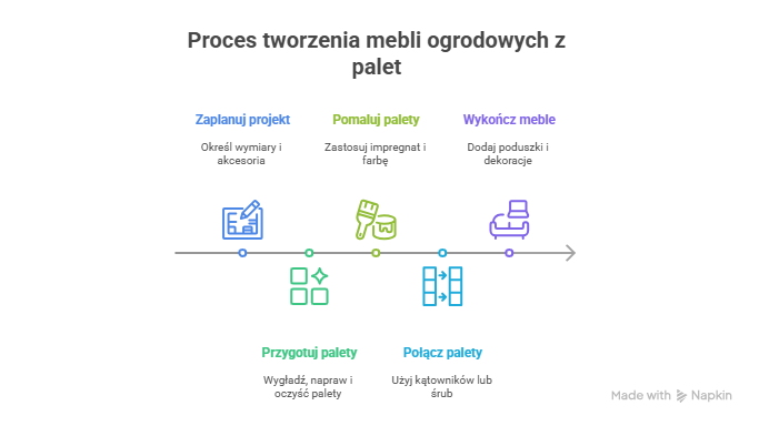 meble ogrodowe z palet jak zrobić