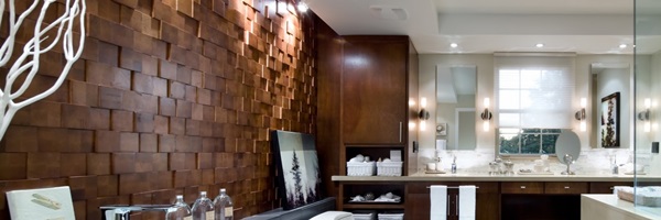 Panele drewniane ścienne Natural Wood Panels w eleganckiej aranżacji