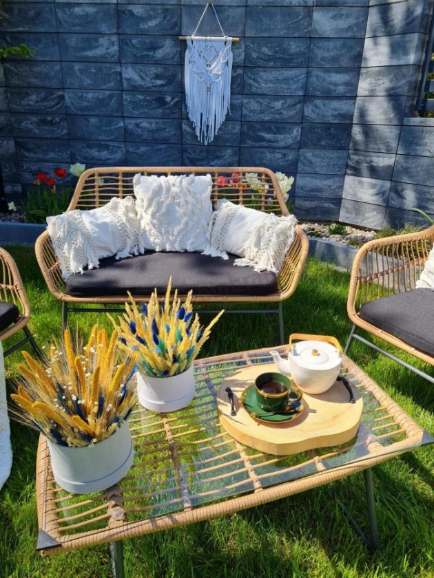 balkon w stylu boho