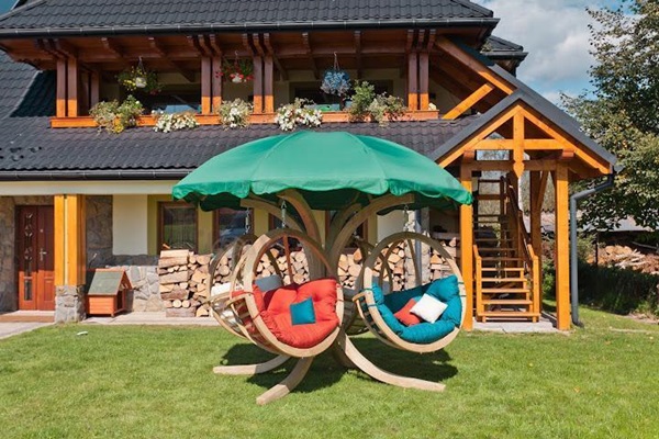 huśtawki ogrodowe drewniane producent BM Nowy Targ