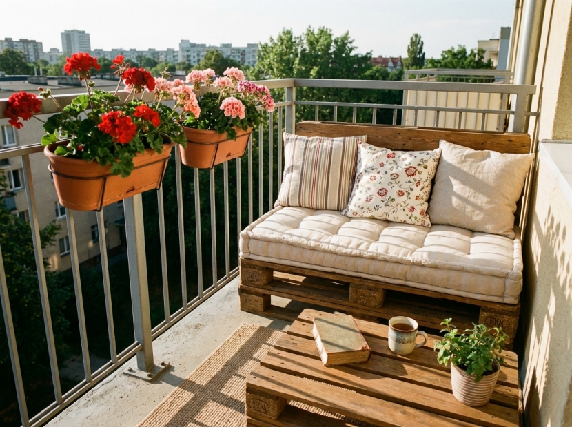 Meble na balkon z palet - jak zrobić meble balkonowe krok po kroku?