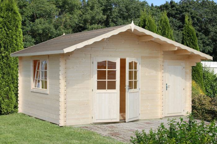 Klasyczny domek letniskowy z drewna BARTEK 5x3,5 (14,2 m2)