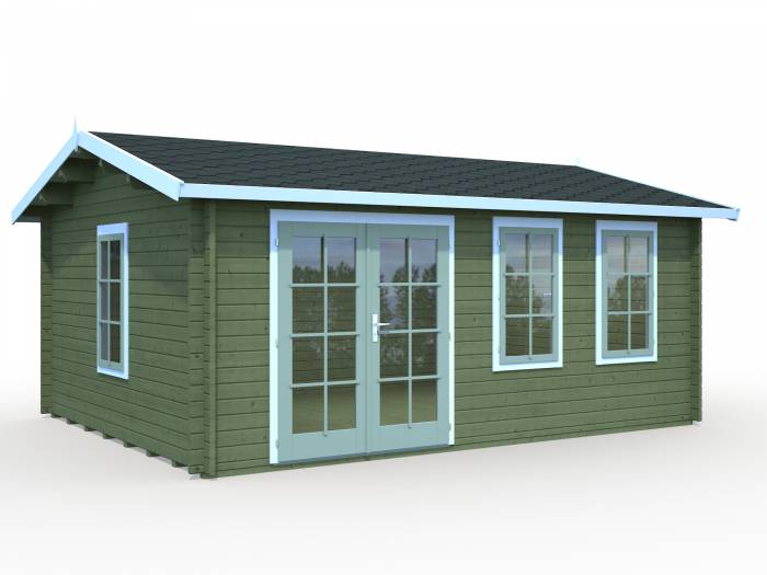 Drewniany domek ogrodowy JAREK C 5x4 (19,1 m2)