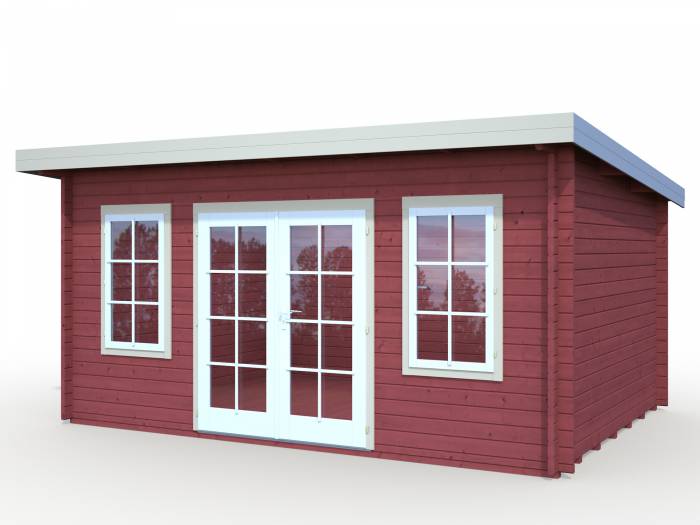 Drewniany domek ogrodowy KAMIL B 5x3,5 (14,2 m2)