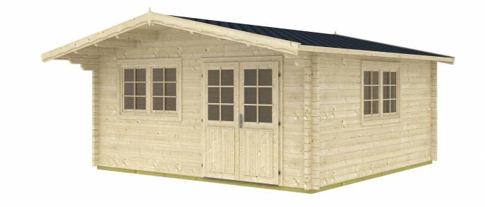 Domek drewniany na działkę MODRASZKA D 5x5 (22,29m2)