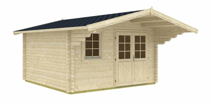 Mały domek na działkę z drewna ORLIK A 4x4 (10m2)