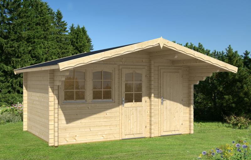 Domek z drewna letniskowy PELIKAN B 5x3 (14,7m2)