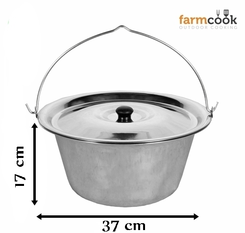 Wymiary kociołka nierdzewnego Inox 10l