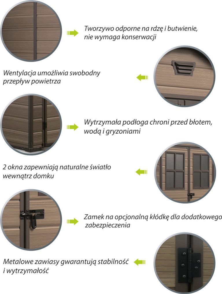 Domek narzędziowy Keter Scala 6x8DD