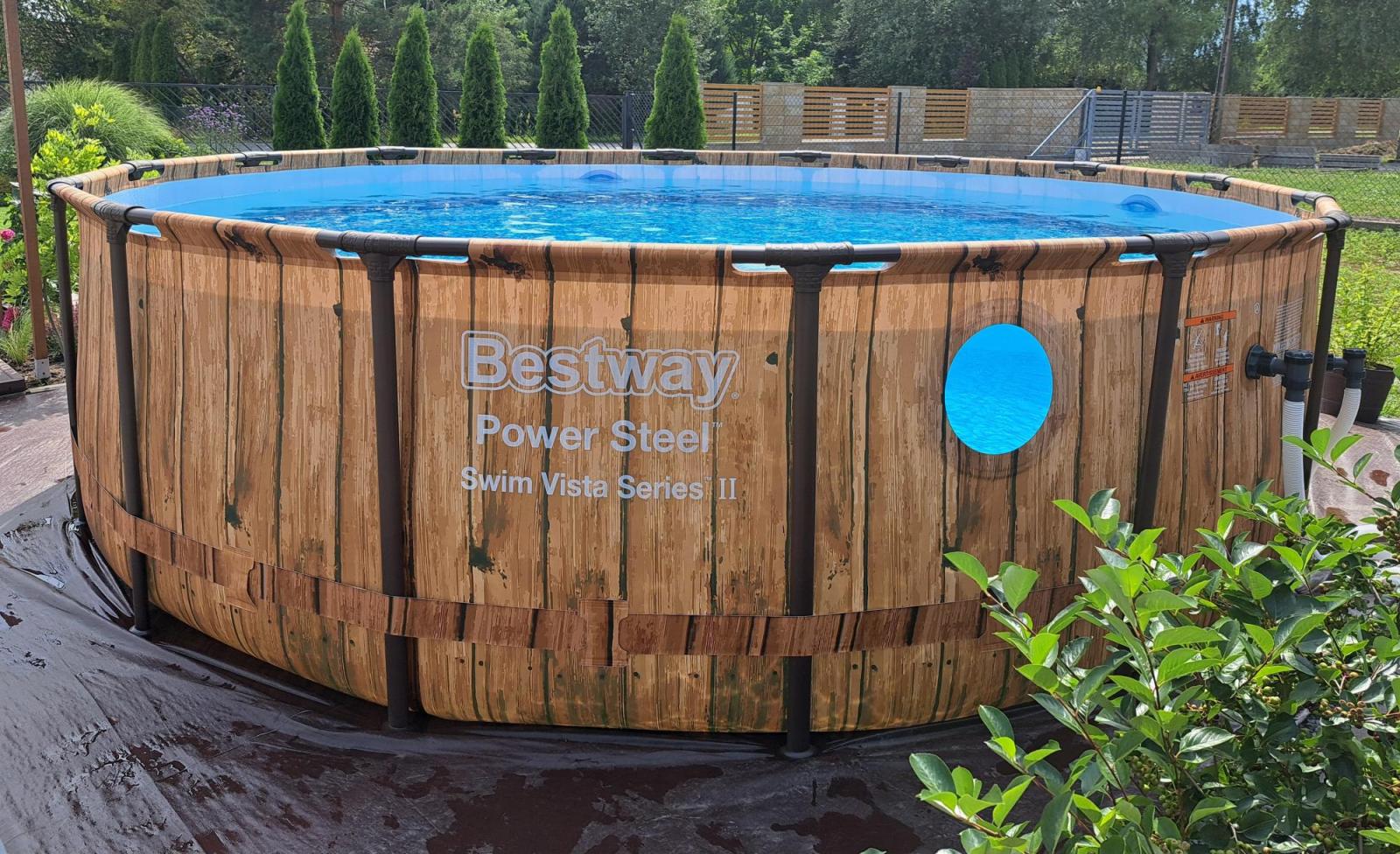 Zestaw Basen okrągły BESTWAY 488x122cm Steel Pro MAX Swim Vista 56725