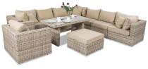 Meble technorattanowe na taras LIGURITO XI Plus Beige + fotel