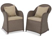 Komplet foteli z technorattanu Altito Zebra & Beige