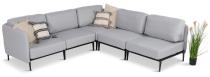 Szare meble modułowe do ogrodu Limit Outdoor Chrome - 5 elementów