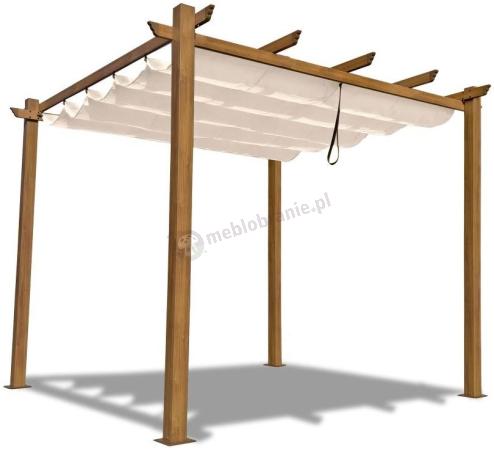 OUTLET - Zadaszenie na taras 3x3m Pergola Kirn - Cream Wood