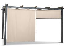 Rolety zacieniające na ścianę 4m - Kirn 170x225 - Cream Grey - 2szt