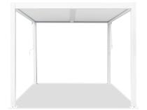 Biała wolnostojąca pergola tarasowa 3x4 aluminiowa Lufel 2.0