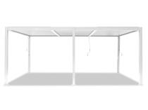 Aluminiowa pergola ogrodowa 3x6 z lamelami Lufel 2.0 - Biała