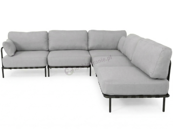 OUTLET - Eleganckie meble ogrodowe modułowe Salve Chrome - 5 elementów