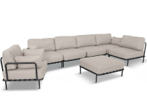 Meble modułowe premium na 7 osób Salve Beige 5 Comfort