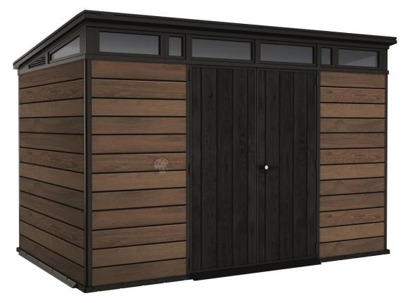 OUTLET - Duży domek narzędziowy Keter Signature Pent 11x7 Walnut Brown (7,5m2)