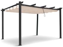 Aluminiowa pergola ogrodowa 4x4 Kirn 2.0 Beż