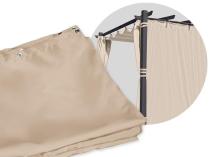 Zasłony boczne do pergoli Kirn 3x3 - Cream - 2025