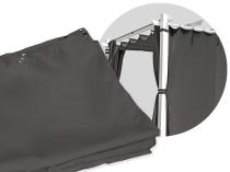 Zestaw zasłon bocznych do pergoli Kirn 3x4 One - Grey White