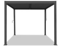 Grafitowa pergola aluminiowa Lufel 2.0 4x4 - Antracite