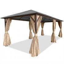Pawilon do ogrodu z poliwęglanowym dachem 3x6 Havero imitacja drewna - Woodlook 2.0